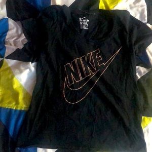 Black Nike shirt( it’s just wrinkled)